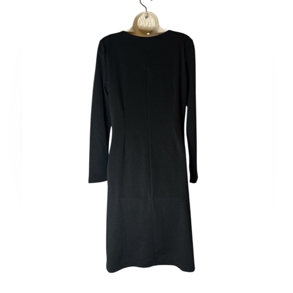 Chadwicks Elegant Black Round Neck Sheath Dress - Picture 5 of 8